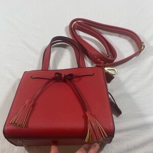Red Shoulder Bag Women purse crossbody bag